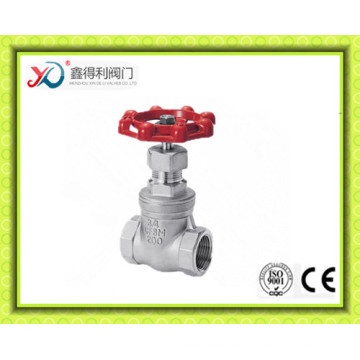 China Factory Stainless Steel CF8/CF8m Threaded Gate Valve with Ce Certificate